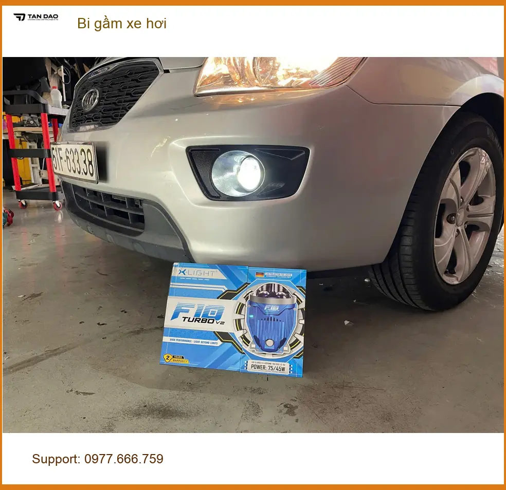 Chị Thanh độ bi gầm xe hơi Hyundai Accent ở Quận 8 do đèn zin yếu