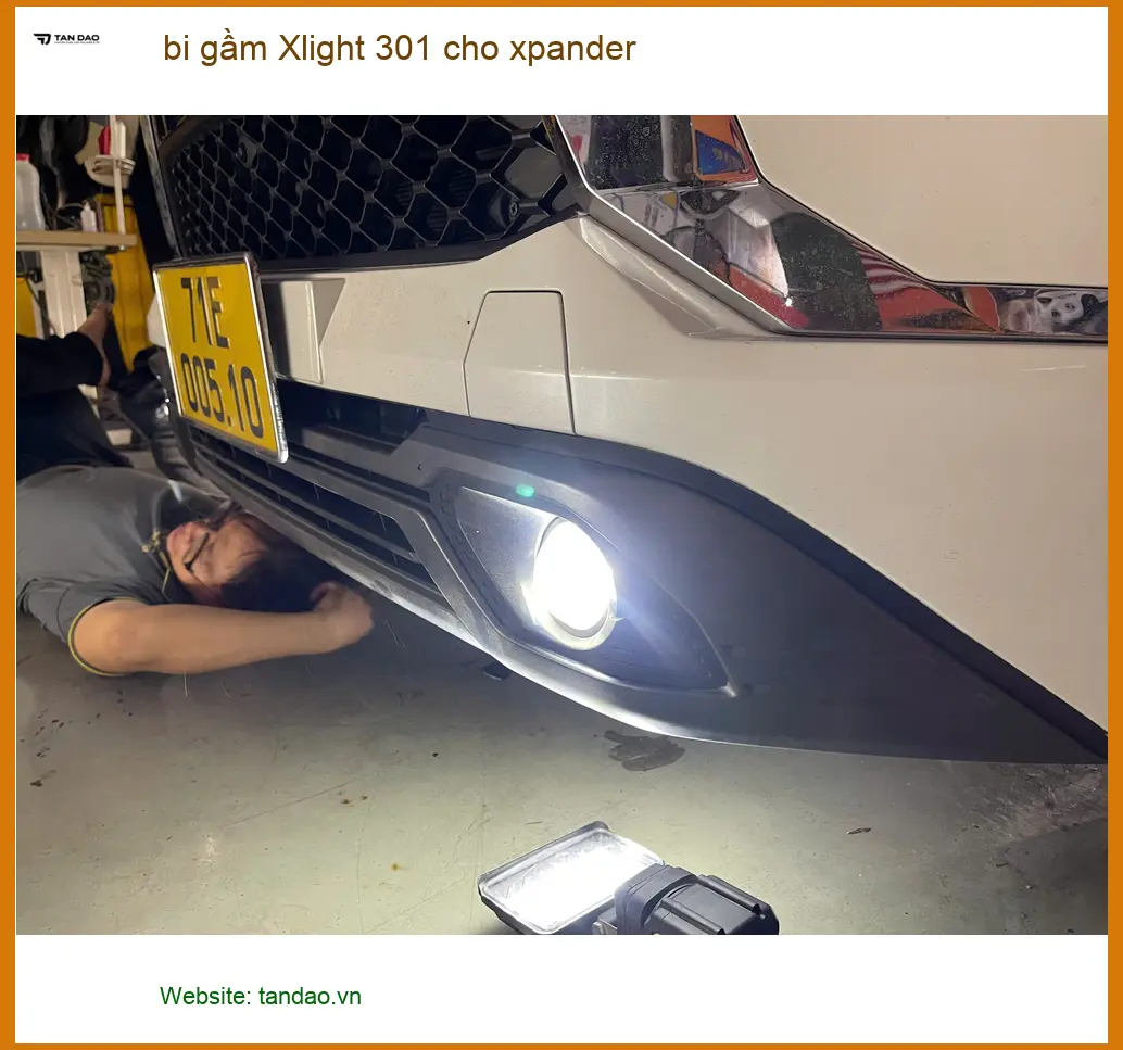 Anh Minh độ bi gầm Xlight 301 cho Mitsubishi Xpander tại Quận 1 để đi đêm an toàn hơn ảnh thực tế 2