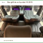Anh Khải bọc ghế da Hyundai i10 2015 tại Gò Vấp vì ghế cũ xuống cấp, cần thay mới.