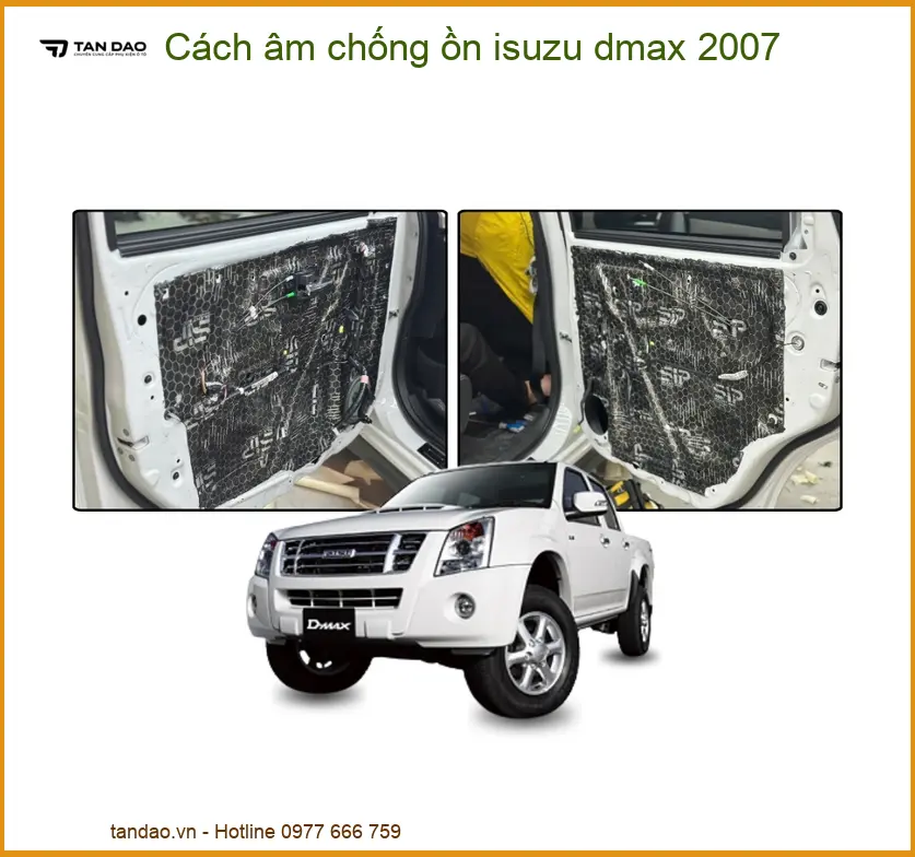 Cách âm chống ồn Isuzu Dmax 2007 - Trung Tâm Lắp Đặt Uy Tín TPHCM