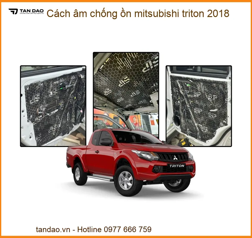 Cách Âm Chống Ồn Mitsubishi Triton 2018 - Địa Chỉ Lắp Đặt Uy Tín TPHCM