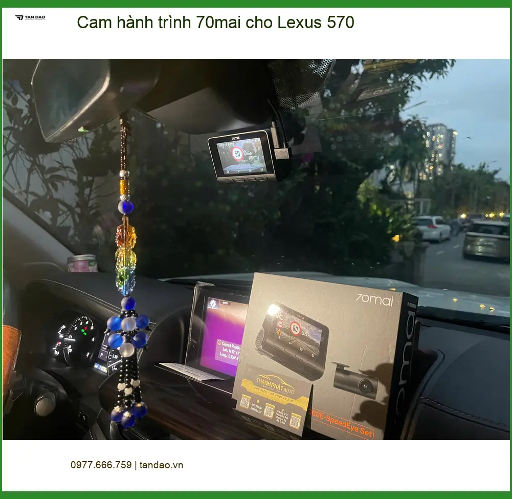 Chị Thảo lắp Cam hành trình 70mai Lexus 570 tại Quận 9 chính hãng, giá tốt. ảnh thực tế 3