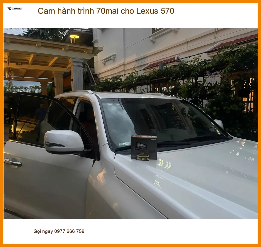 Chị Thảo lắp Cam hành trình 70mai Lexus 570 tại Quận 9 chính hãng, giá tốt. ảnh thực tế 4