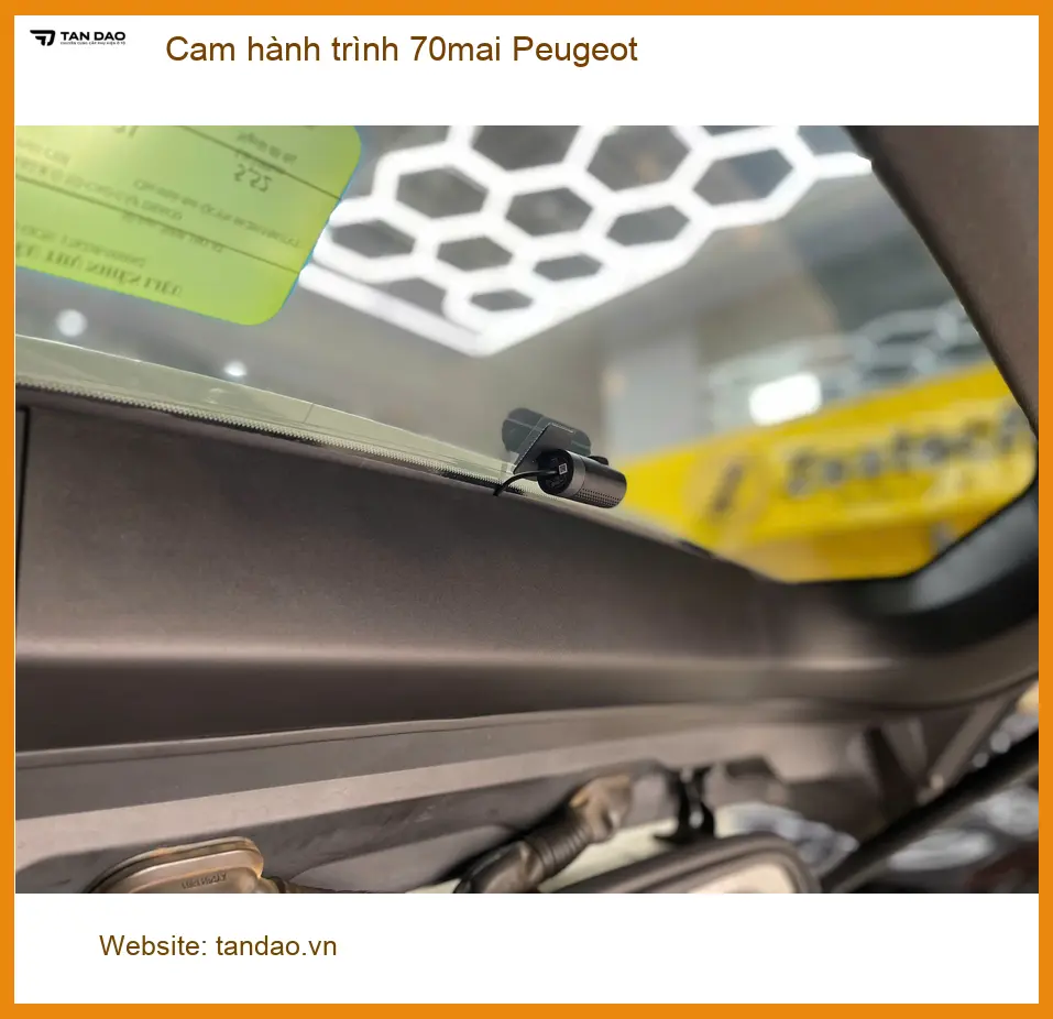Anh Tấn lắp cam hành trình 70mai cho Peugeot ở Quận 3 an tâm lái xe ảnh thực tế 5