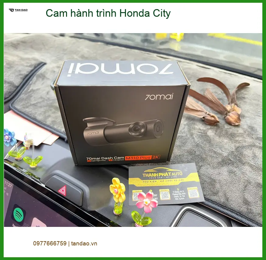 Chị Mai lắp cam hành trình Honda City Quận 3 để an tâm mọi chuyến đi ảnh thực tế 2