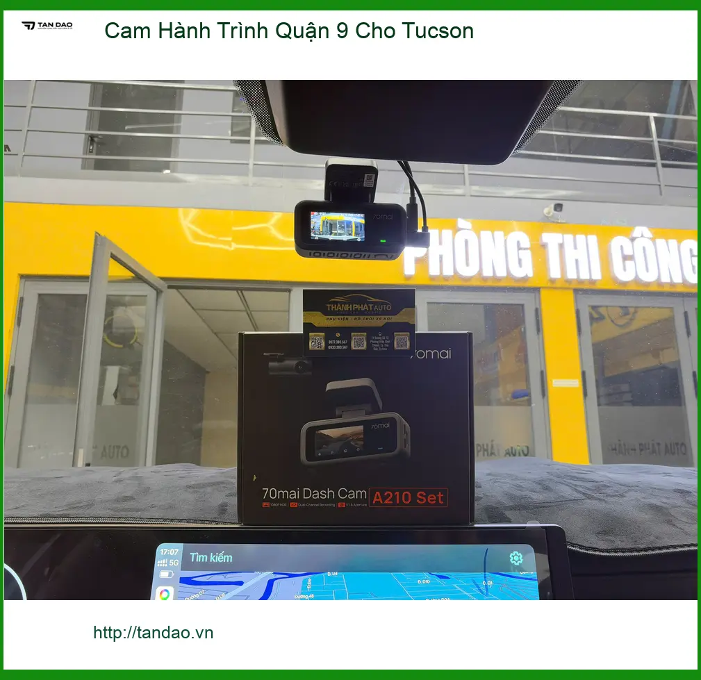 Anh Phi lắp Cam Hành Trình Hyundai Tucson Quận 9 an toàn, bảo vệ xe