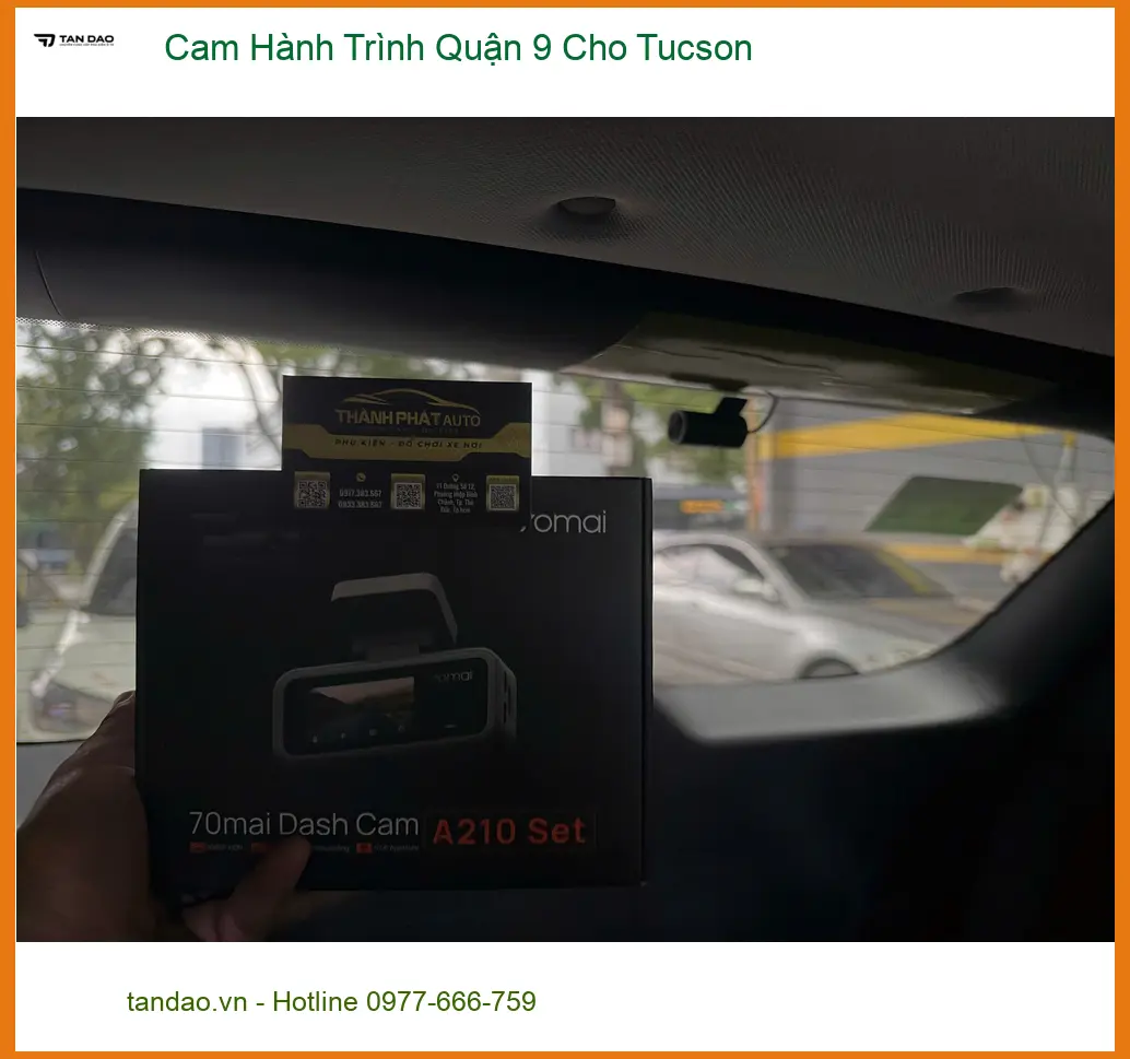 Anh Phi lắp Cam Hành Trình Hyundai Tucson Quận 9 an toàn, bảo vệ xe ảnh thực tế 2