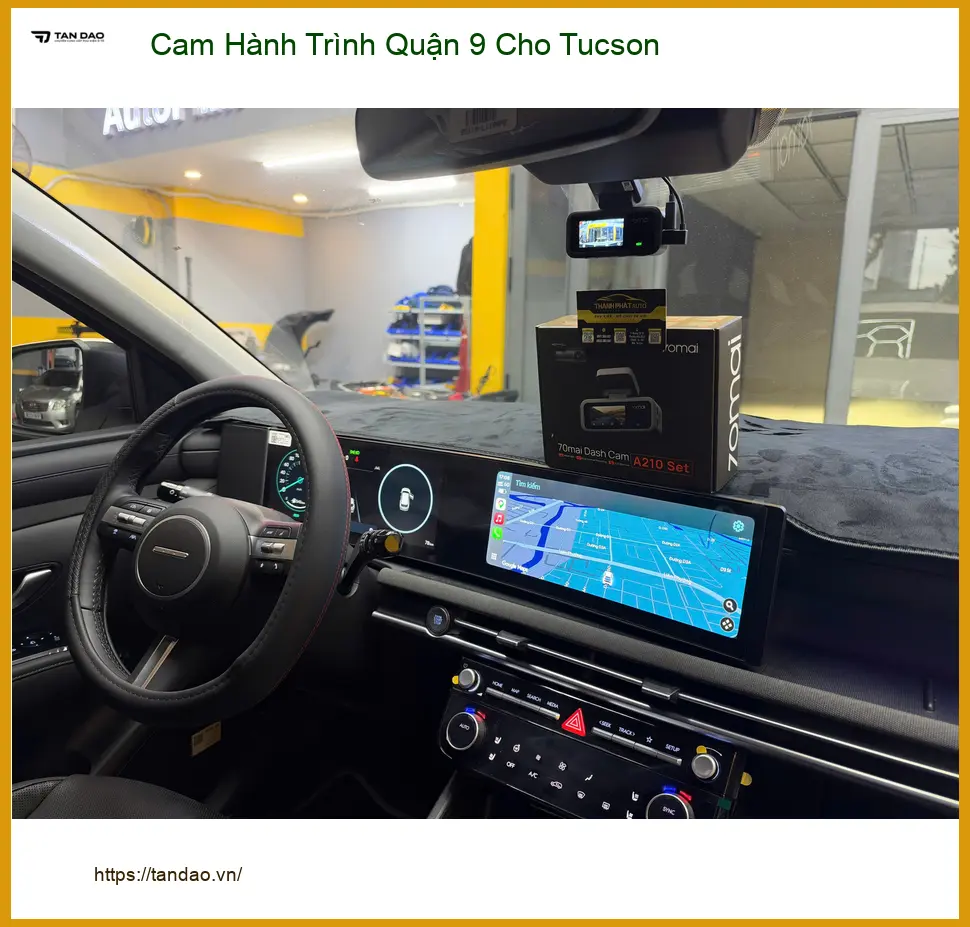 Anh Phi lắp Cam Hành Trình Hyundai Tucson Quận 9 an toàn, bảo vệ xe ảnh thực tế 3