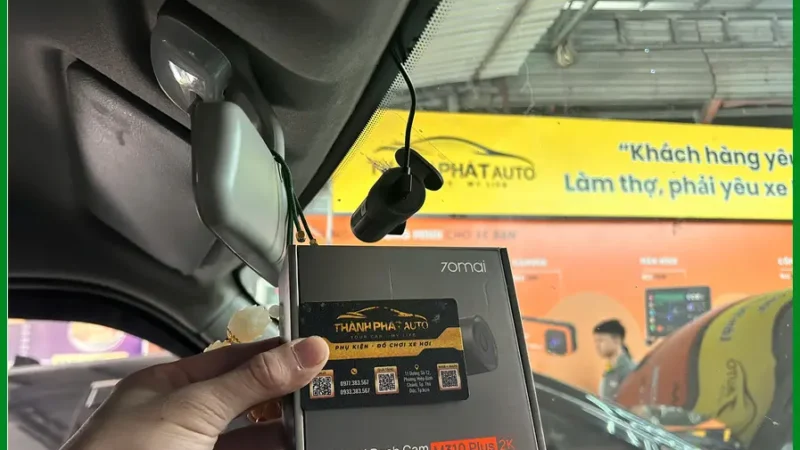 Anh Tấn lắp cam hành trình Hyundai Solati tại Nhà Bè giúp ghi lại hành trình rõ nét