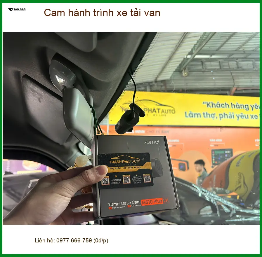 Anh Tấn lắp cam hành trình Hyundai Solati tại Nhà Bè giúp ghi lại hành trình rõ nét
