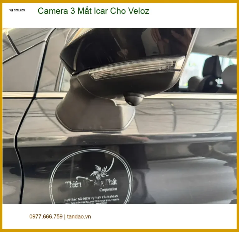 Chị Thảo lắp Camera 3 Mắt Icar cho Veloz Quận Thủ Đức để tự tin hơn khi lùi đỗ xe