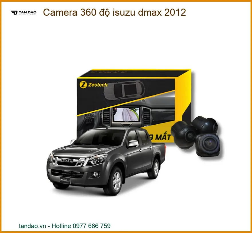 Camera 360 độ Isuzu Dmax 2012 - Địa Chỉ Lắp Đặt Uy Tín TPHCM