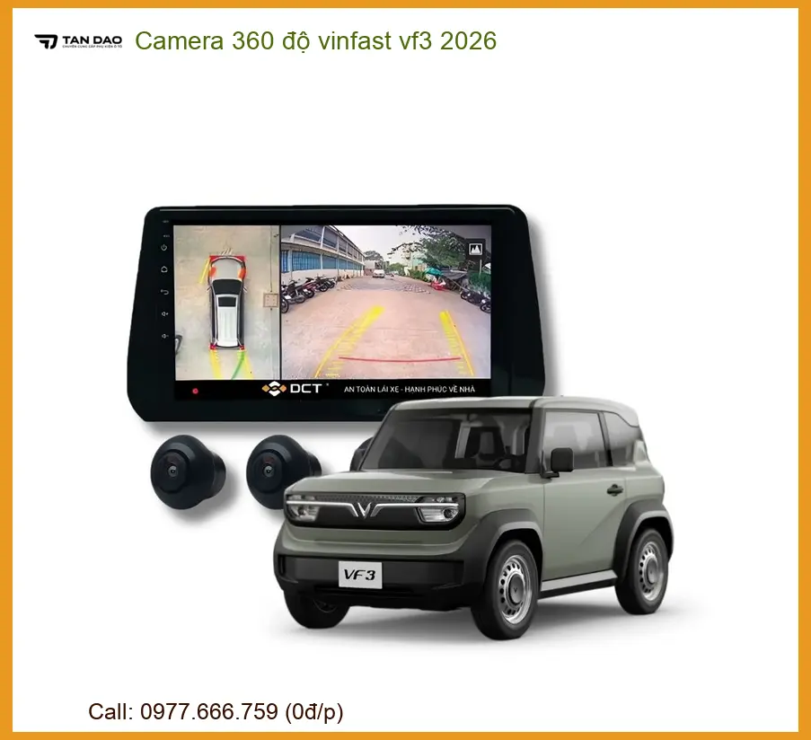 Camera 360 độ Vinfast VF3 2026 - Địa Chỉ Lắp Đặt Uy Tín Tại TPHCM