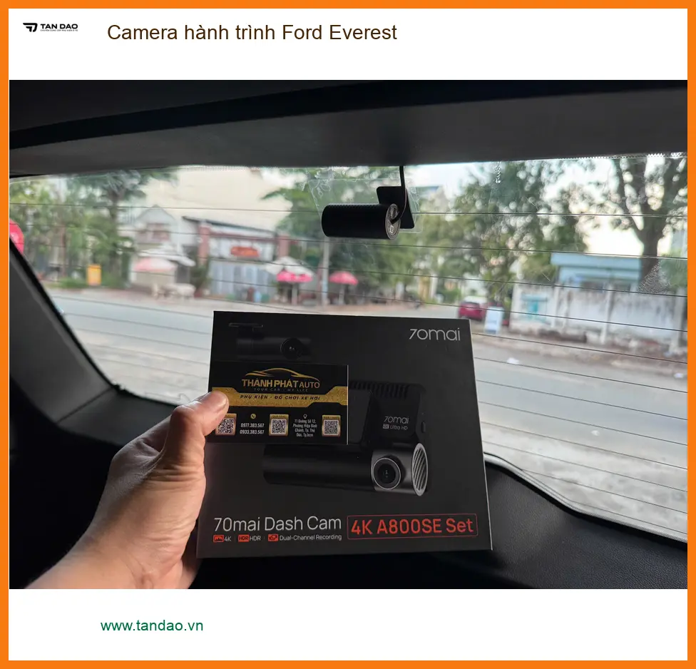 Anh Hải gắn camera hành trình Ford Everest Quận Bình Tân để giám sát hành trình