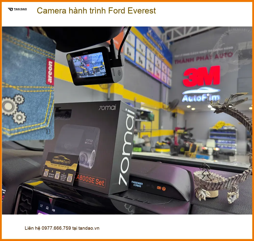 Anh Hải gắn camera hành trình Ford Everest Quận Bình Tân để giám sát hành trình ảnh thực tế 2