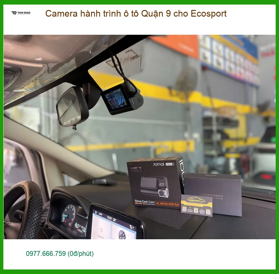 Anh Bảo lắp camera hành trình ô tô Ford Ecosport tại Quận 9 an tâm lái xe ảnh thực tế 3