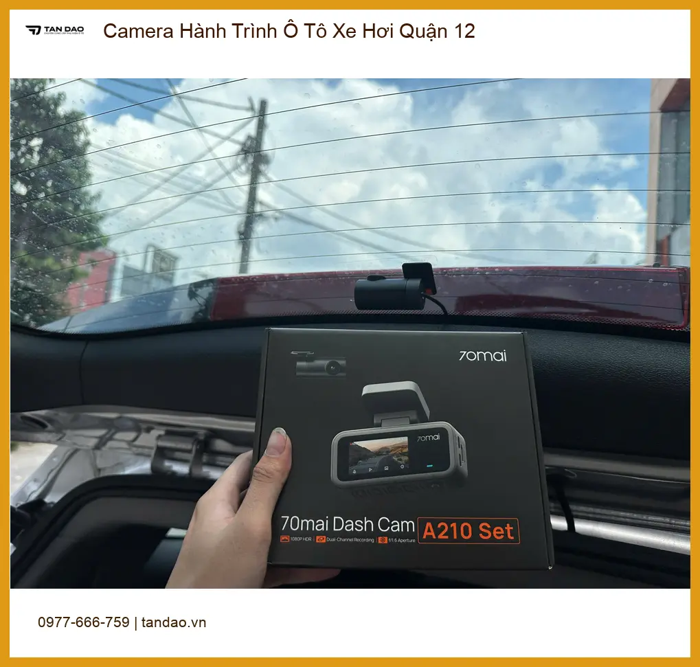 Anh Bình lắp Camera Hành Trình Ô Tô Xe Hơi cho Toyota Raize tại Quận 12 an tâm ảnh thực tế 4