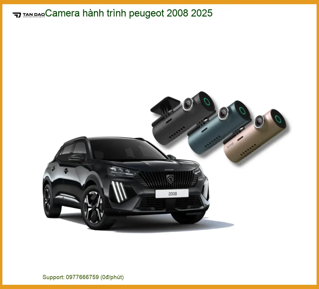 Camera Hành Trình Peugeot 2008 2025 - Trung Tâm Lắp Đặt Uy Tín TPHCM