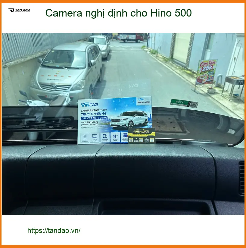 Anh Khải lắp Camera nghị định cho Hino 500 tại Quận 12 để tuân thủ luật ảnh thực tế 2
