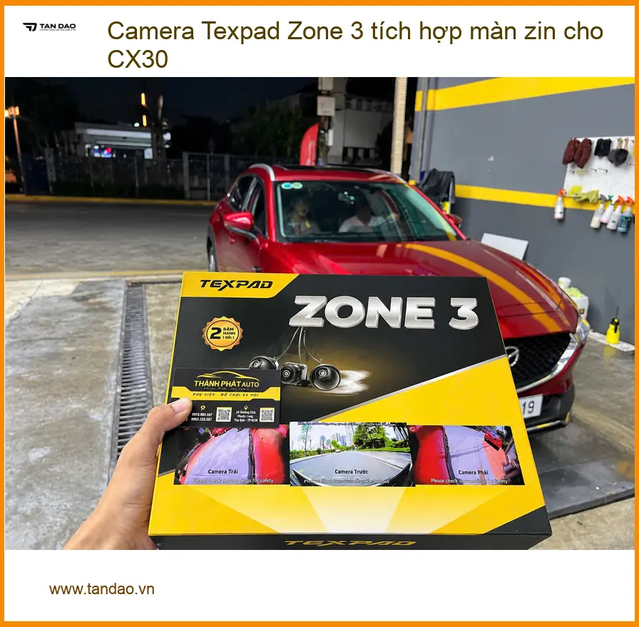 Anh Dũng lắp Camera Texpad Zone 3 tích hợp màn zin CX30 Quận 9. ảnh thực tế 2