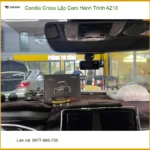 Anh Khang lắp Cam Hành Trình A210 cho Corolla Cross ở Quận 9 để an tâm khi di chuyển