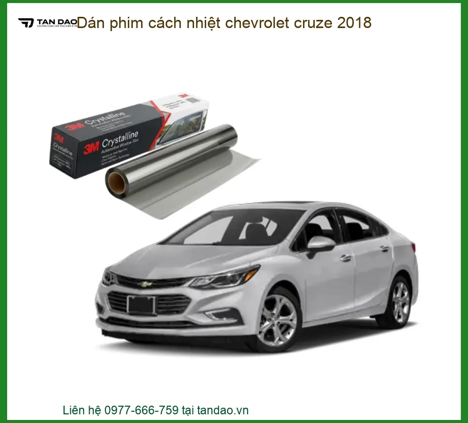 Dán Phim Cách Nhiệt Chevrolet Cruze 2018 - Trung Tâm Gắn Chính Hãng TPHCM