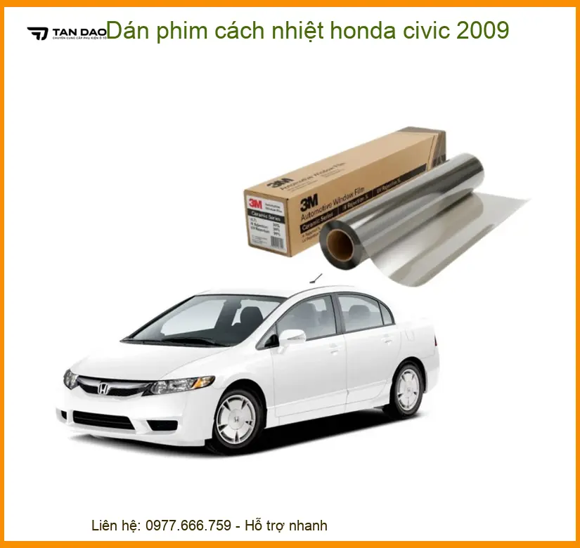 Dán Phim Cách Nhiệt Honda Civic 2009 - Trung Tâm Gắn Giá Tốt TPHCM