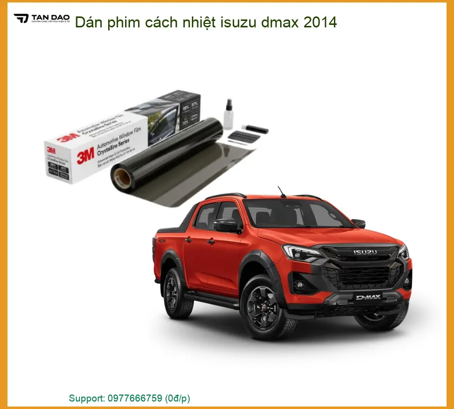 Dán Phim Cách Nhiệt Isuzu D-Max 2014 - Địa Chỉ Lắp Đặt Uy Tín TPHCM