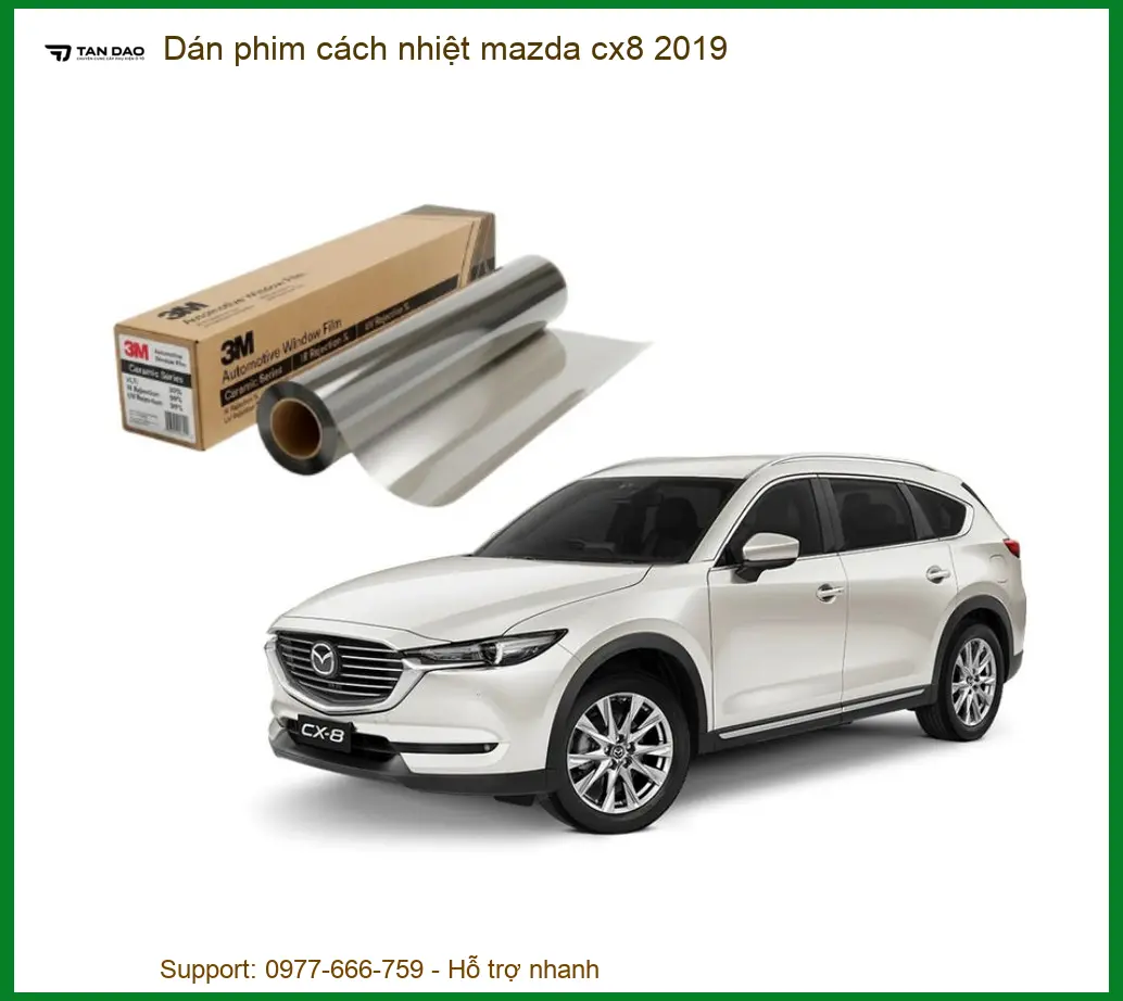Dán Phim Cách Nhiệt Mazda CX8 2019 - Trung Tâm Lắp Đặt Giá Tốt TPHCM