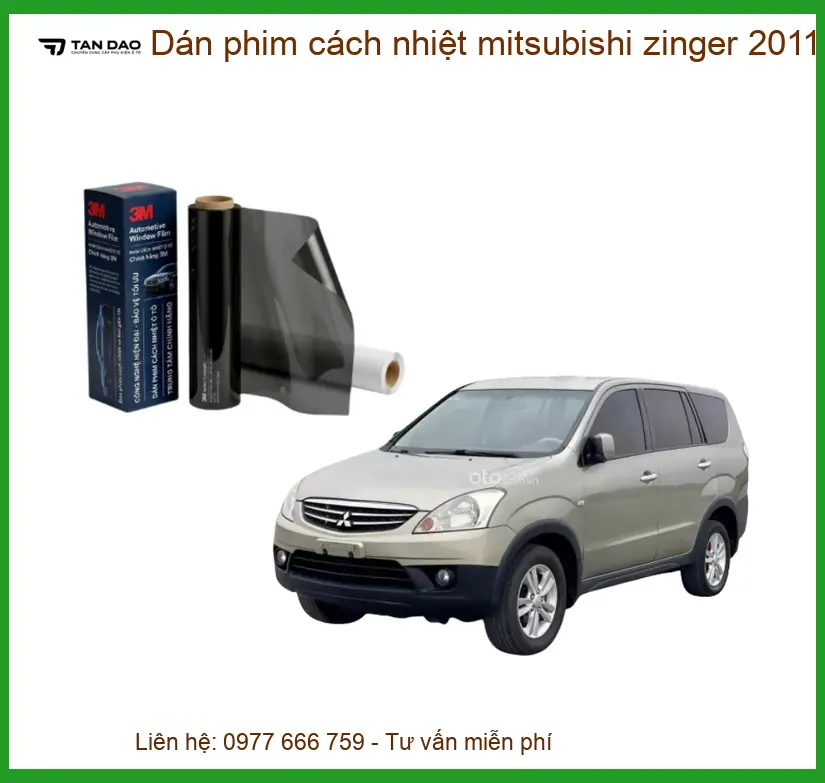 Dán Phim Cách Nhiệt Mitsubishi Zinger 2011 - Trung Tâm Gắn Uy Tín TPHCM