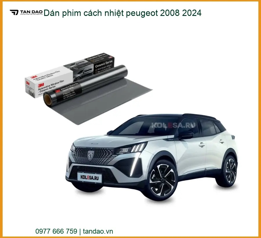 Dán Phim Cách Nhiệt Peugeot 2008 2024 - Trung Tâm Thi Công Uy Tín TPHCM