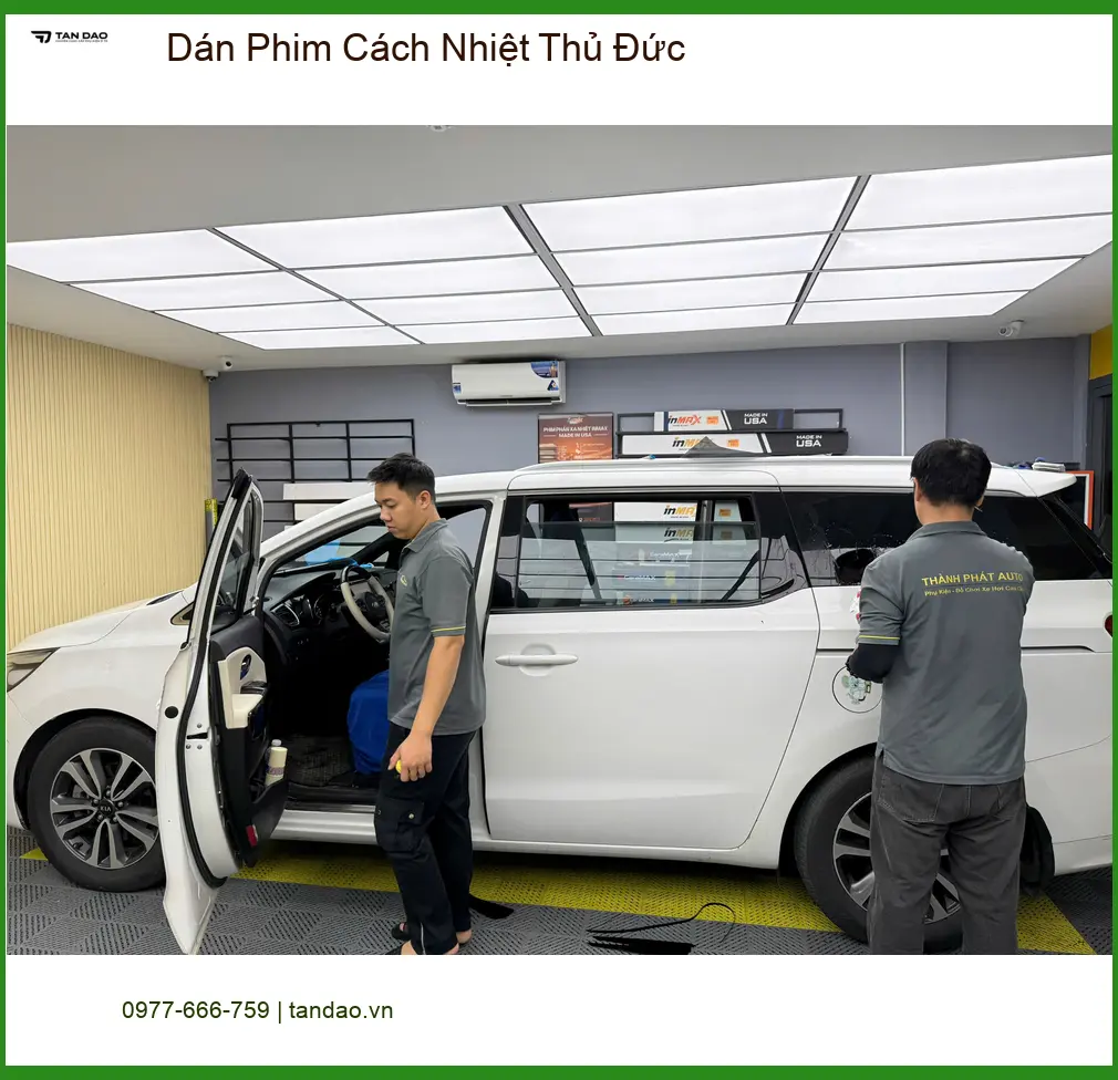 Anh Tuấn dán phim cách nhiệt cho VinFast VF 5 Plus tại Thủ Đức giảm chói ảnh thực tế 2