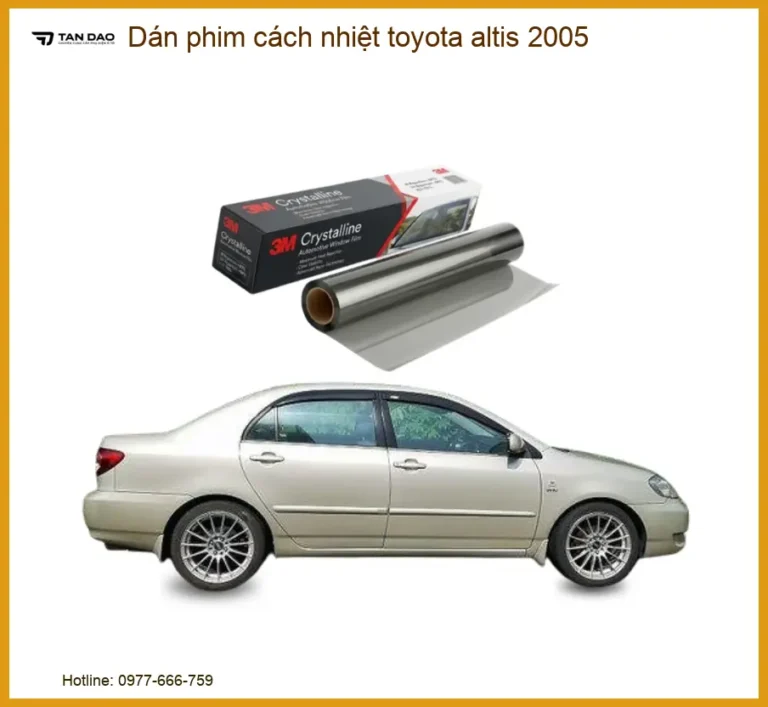 Dán Phim Cách Nhiệt Toyota Altis 2005 - Trung Tâm Lắp Đặt Uy Tín TPHCM