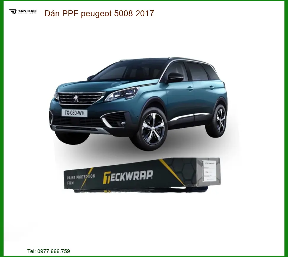 Dán PPF Bảo Vệ Sơn Xe Peugeot 5008 2017 - Địa Chỉ Lắp Đặt Uy Tín TPHCM