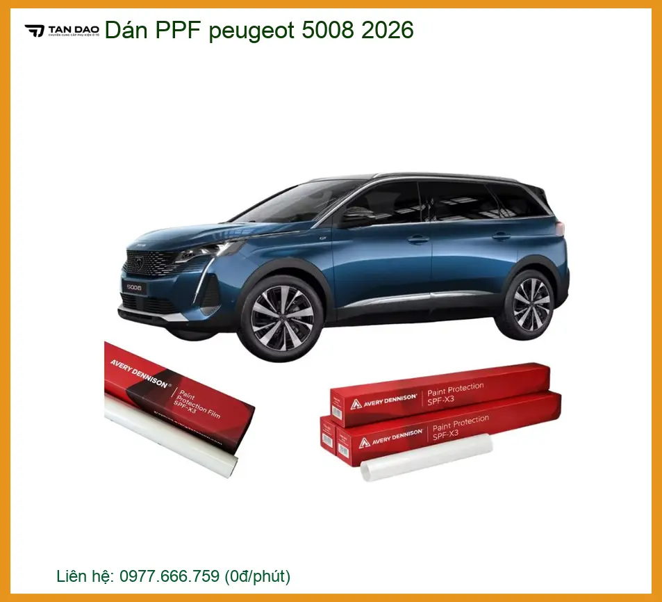 Dán PPF Chống Trầy Xe Peugeot 5008 2026 - Địa Chỉ Lắp Đặt Chính Hãng Giá Tốt TPHCM