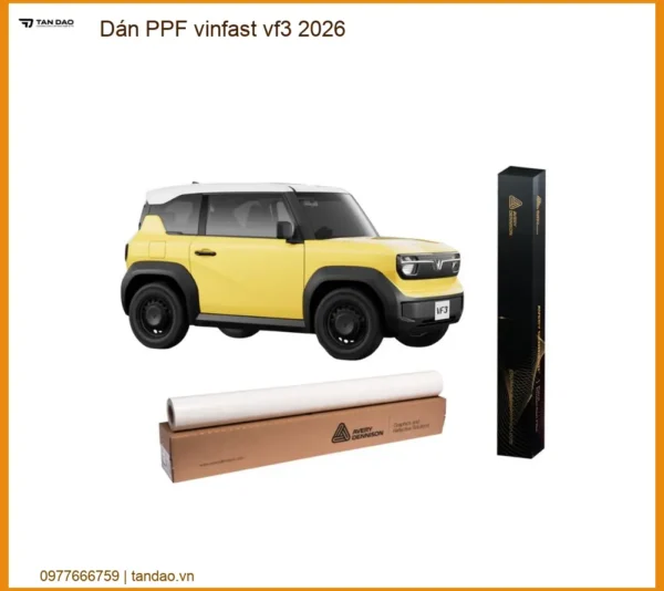 Dán PPF Vinfast VF3 2026 - Trung Tâm Thi Công Phim Bảo Vệ Sơn Uy Tín TPHCM