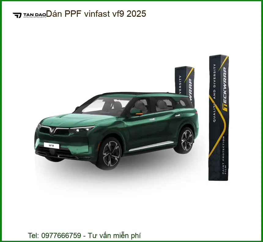 Dán PPF VinFast VF9 2025 - Địa Chỉ Thi Công Uy Tín Chính Hãng TPHCM