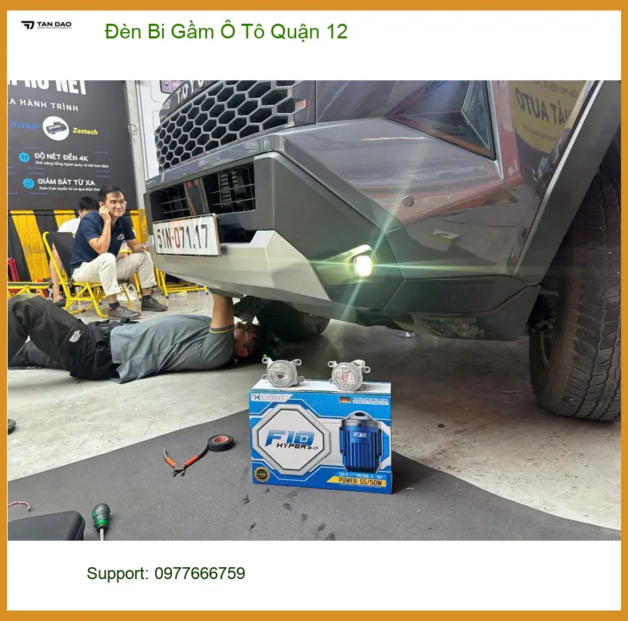 Chị Thảo nâng cấp Đèn Bi Gầm Ô Tô Honda CRV tại Quận 12 vì đèn zin yếu.