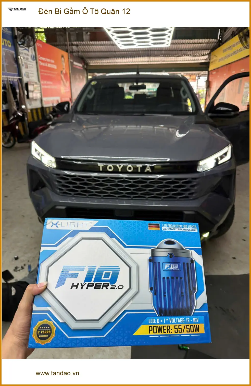 Chị Thảo nâng cấp Đèn Bi Gầm Ô Tô Honda CRV tại Quận 12 vì đèn zin yếu. ảnh thực tế 3
