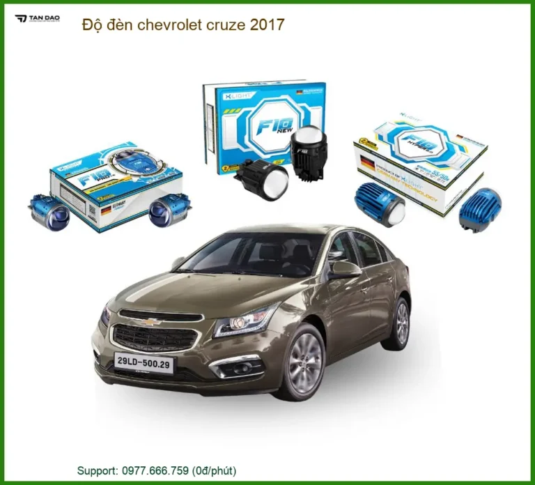 Độ đèn Chevrolet Cruze 2017 - Địa Chỉ Lắp Đặt Đèn Chính Hãng TPHCM