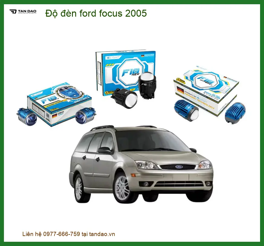 Độ Đèn Pha Bi LED Ford Focus 2005 - Trung Tâm Nâng Cấp Đèn Xe Chính Hãng TPHCM