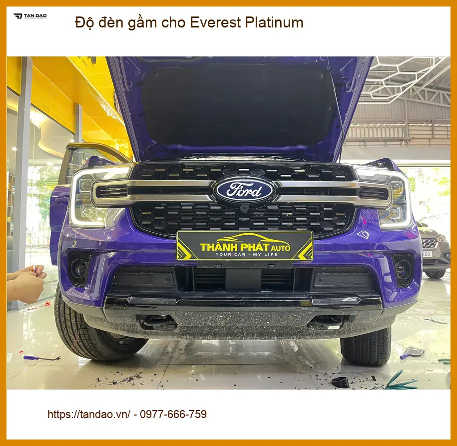 Anh Minh độ đèn gầm Everest Platinum để cải thiện tầm nhìn ban đêm tại Quận 9 ảnh thực tế 2