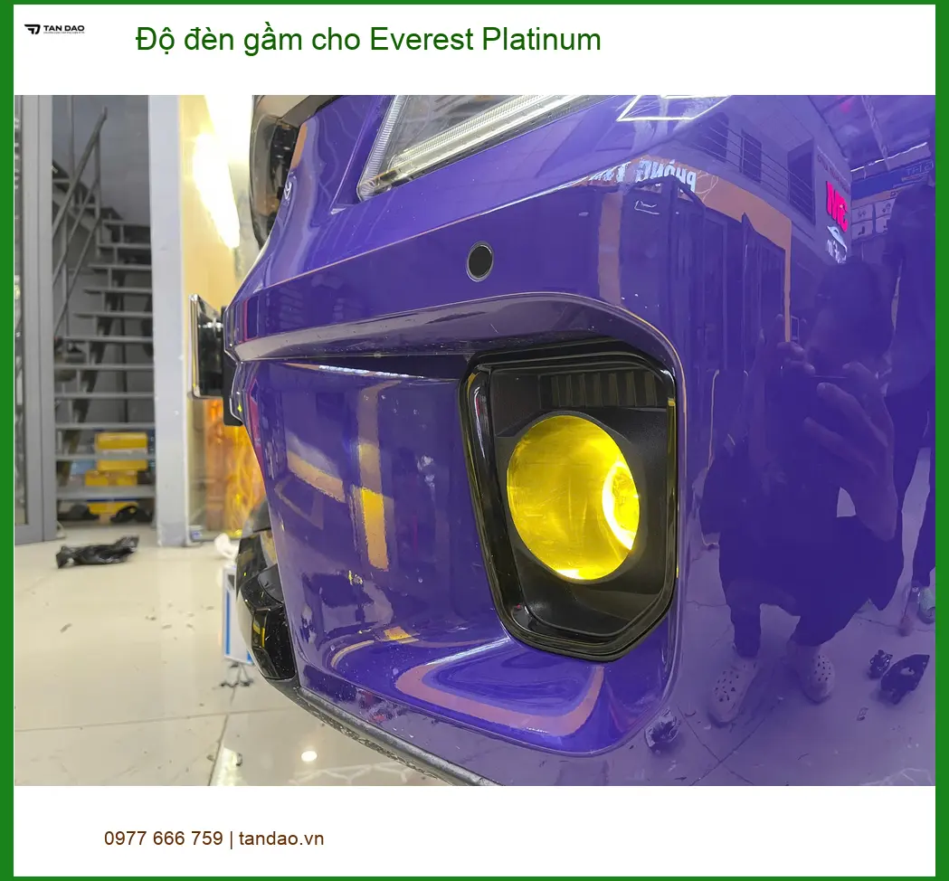 Anh Minh độ đèn gầm Everest Platinum để cải thiện tầm nhìn ban đêm tại Quận 9 ảnh thực tế 5
