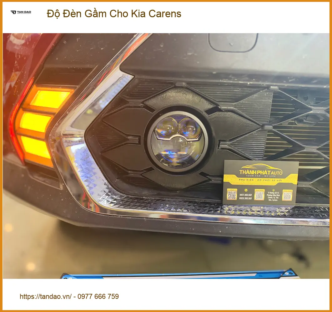 Anh Khang độ đèn gầm Kia Carens tại Quận 9 vì đèn zin yếu khi di chuyển đêm ảnh thực tế 3