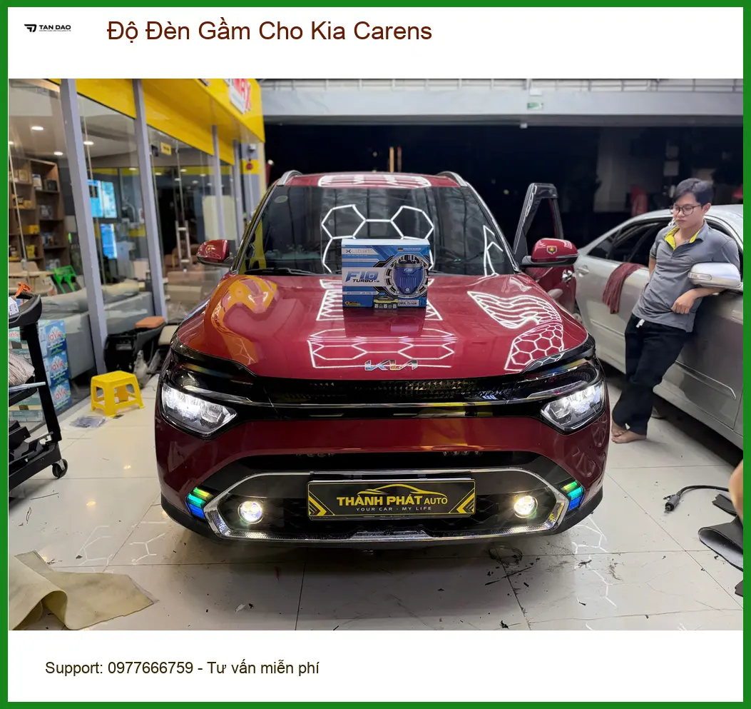 Anh Khang độ đèn gầm Kia Carens tại Quận 9 vì đèn zin yếu khi di chuyển đêm ảnh thực tế 4