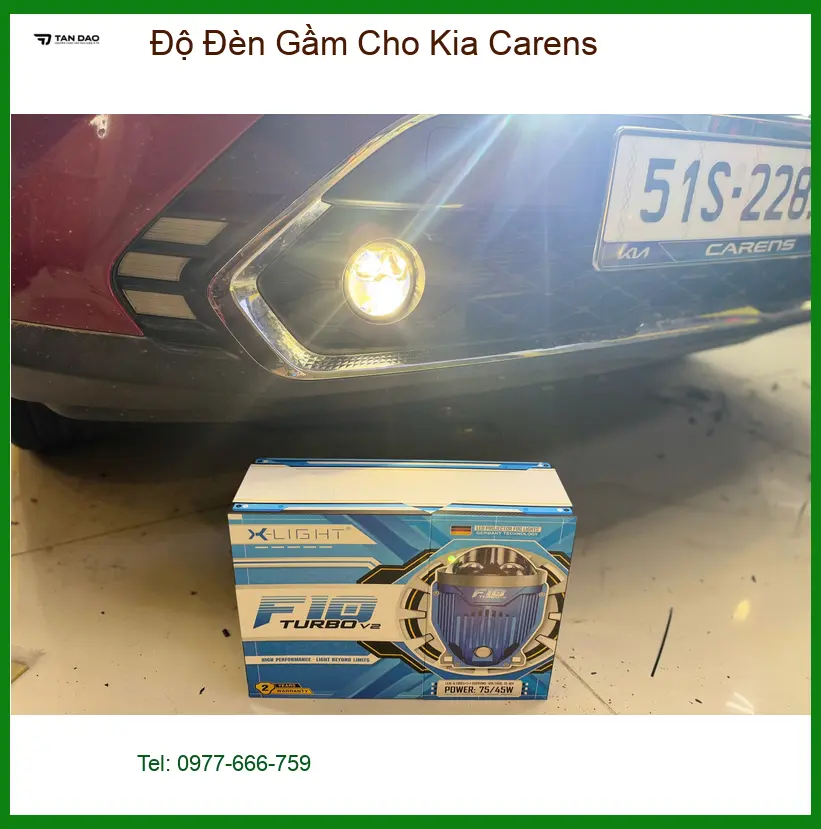 Anh Khang độ đèn gầm Kia Carens tại Quận 9 vì đèn zin yếu khi di chuyển đêm ảnh thực tế 5