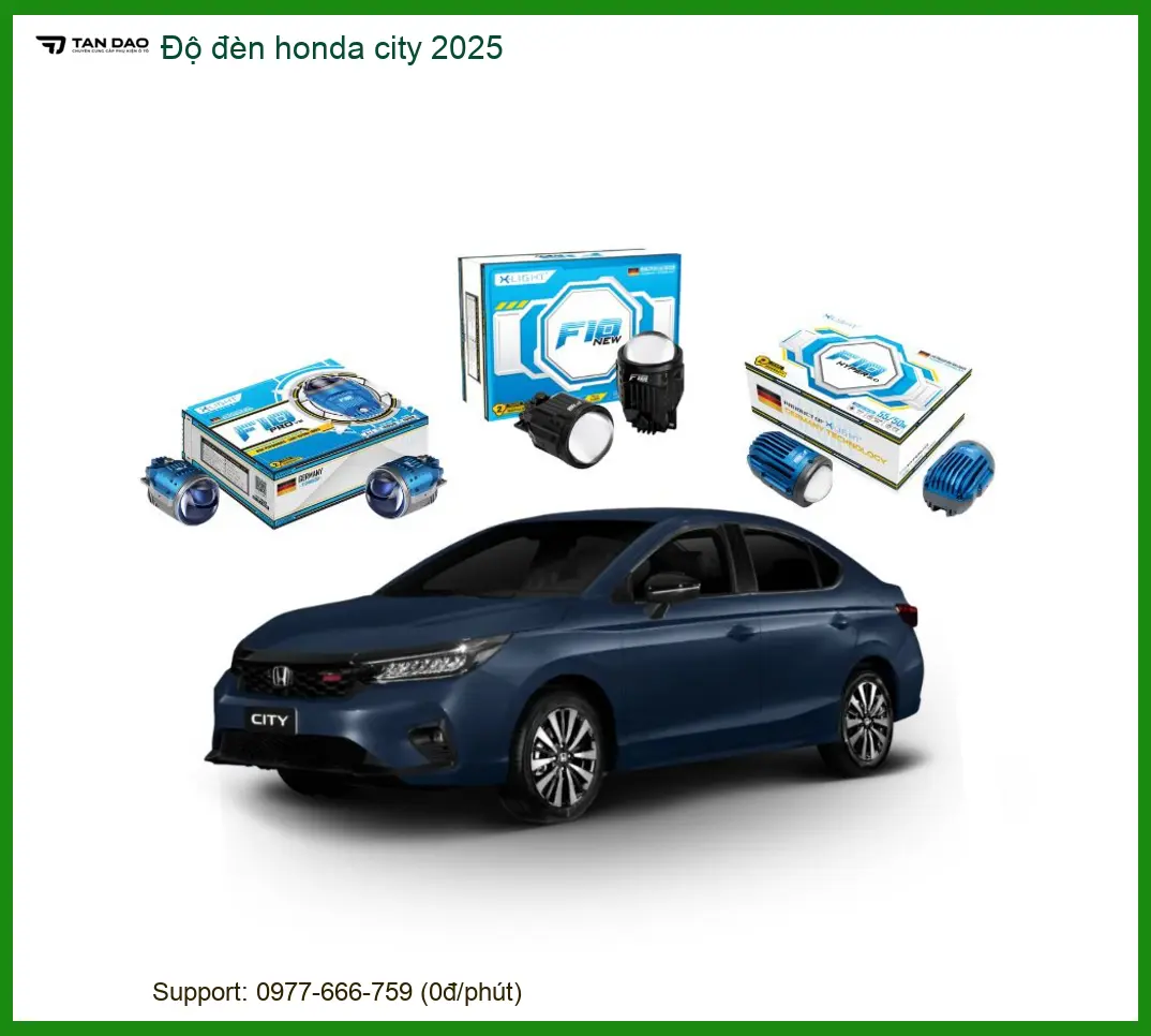 Độ Đèn Honda City 2025 - Địa Chỉ Độ Đèn Xe Hơi Uy Tín Giá Tốt TPHCM