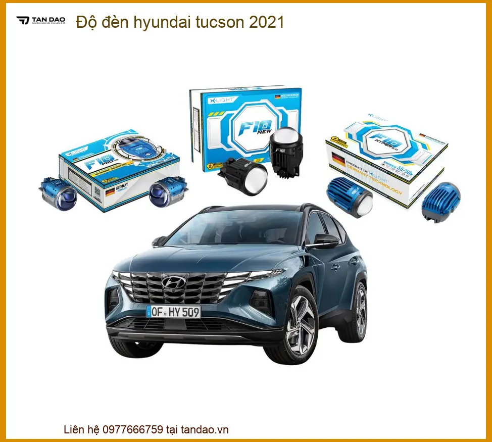 Độ đèn Hyundai Tucson 2021 - Đơn Vị Thi Công Đèn Bi LED Cao Cấp TPHCM