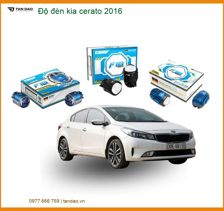 Độ Đèn Bi LED Kia Cerato 2016 - Địa Chỉ Nâng Cấp Chính Hãng TPHCM