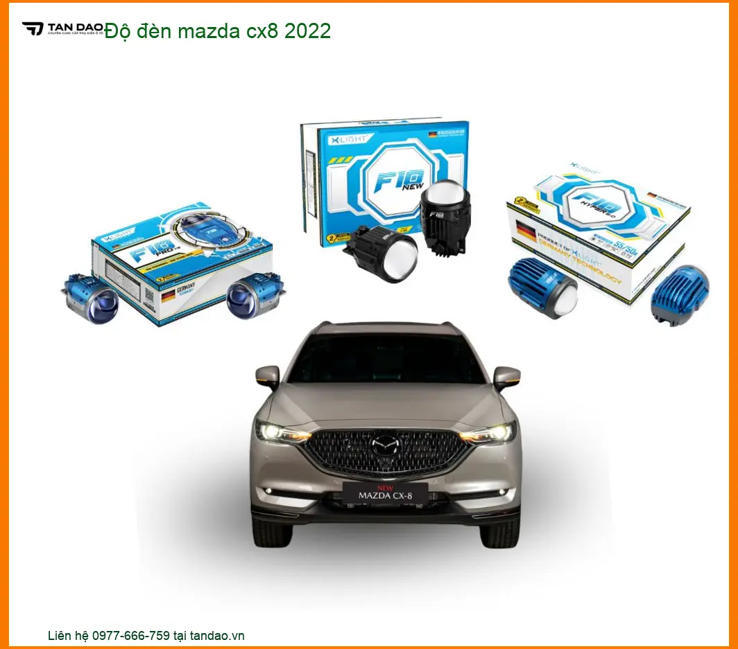 Dịch Vụ Độ Đèn Bi LED Laser Mazda CX8 2022 - Địa Chỉ Lắp Đặt Uy Tín TPHCM